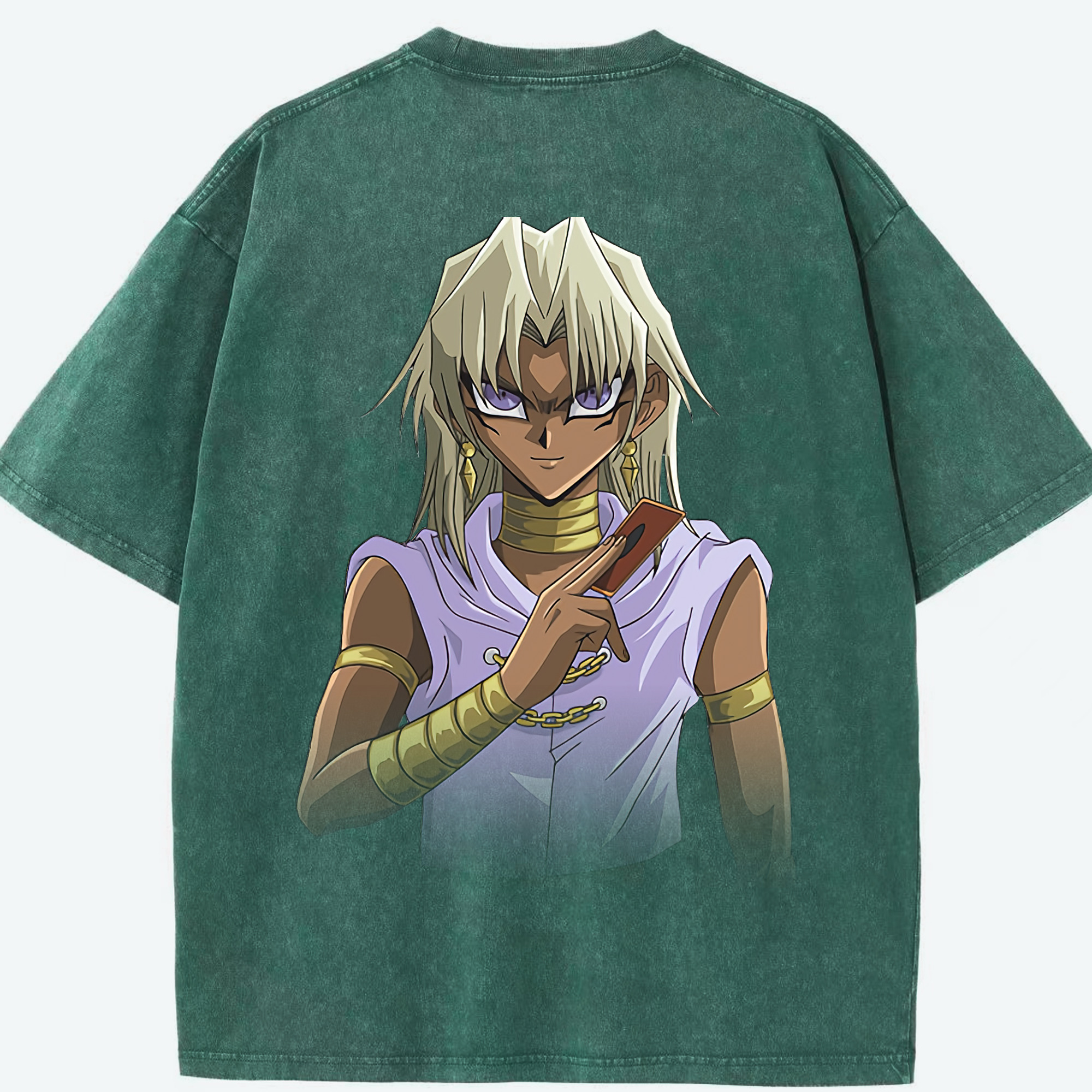 （画像用） 遊☆戯☆王 Yu-Gi-Oh! 綿100% ヴィンテージ風 半袖Tシャツ（背面プリント）